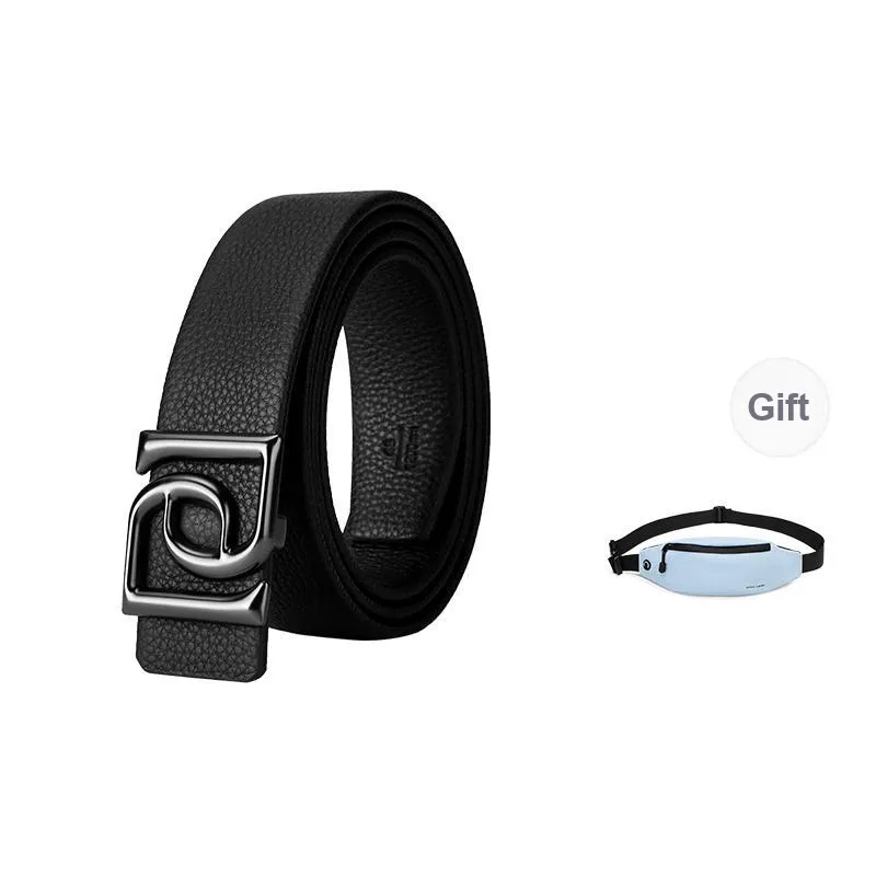 PIERRE CARDIN Top Grain Cow Leather Belts Men's Width 3.4CM-0