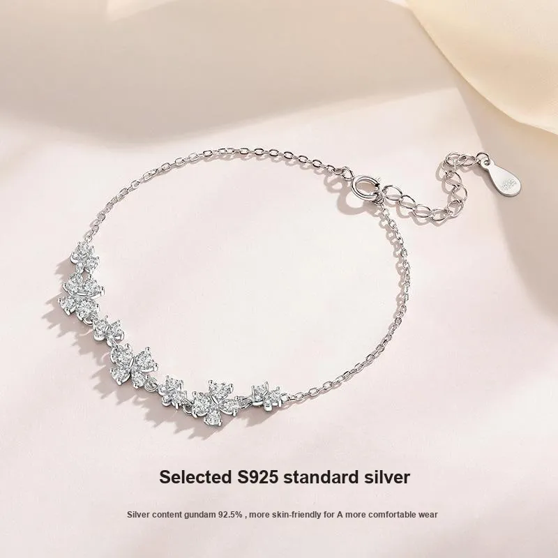 CLARKIA FLOWER S925 Silver Bracelets Women's-6