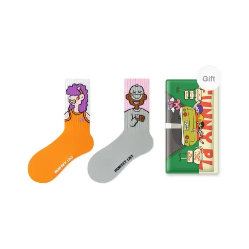 PL Носки Crew Унисекс Сумка для покупок 2 упаковки Смешанные цвета