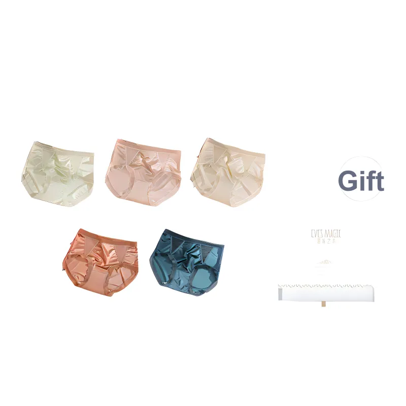 XIA.WA.ZHI.XIU Underpants Women's Shopping Bag 5 Pack-8