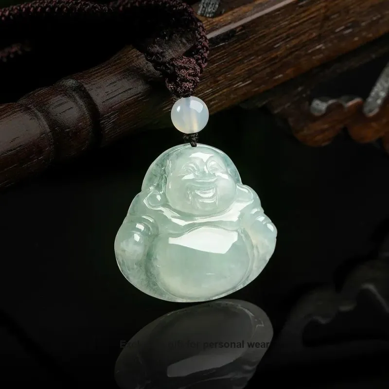Harf Bean Type Jadeite Necklaces Unisex-1