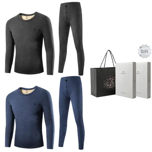 SEPTWOLVES Thermal Set Men's 2 Sets Of Gift Box+Shopping Bag