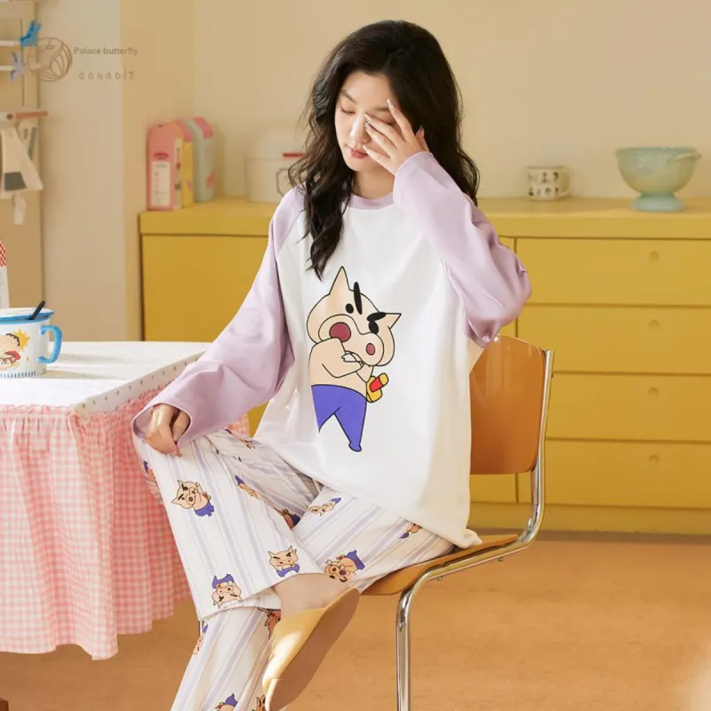Gongdie x LABIXIAOXIN LIANMINGKUAN Pajama Set Women's Gift Box Set Purple-1