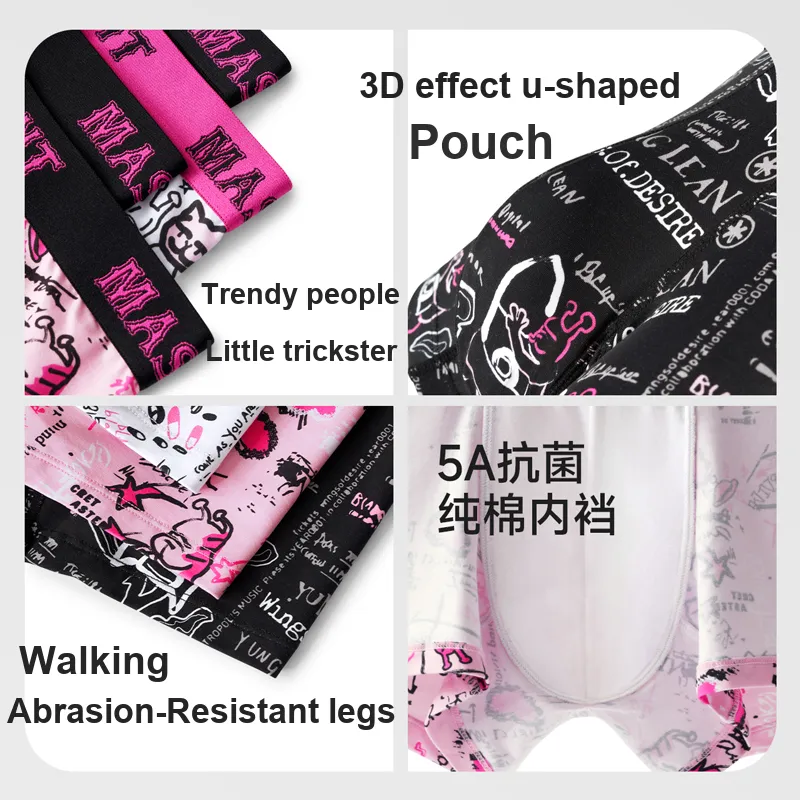 Mast Point Mast Point × Couple Underwear Underpants Men's Pink Party Collection With Gift Box Set-2