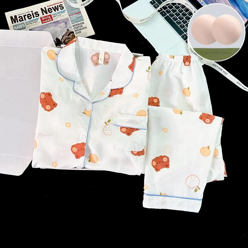 Sleeping Beauty Pajama Set Women's Apricot-6
