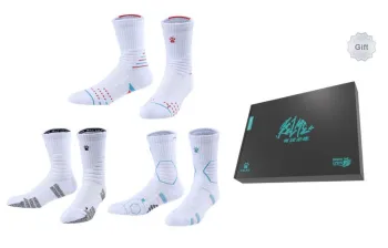 KELME Basketball Socks Unisex 3 Pack, Gift Box Set