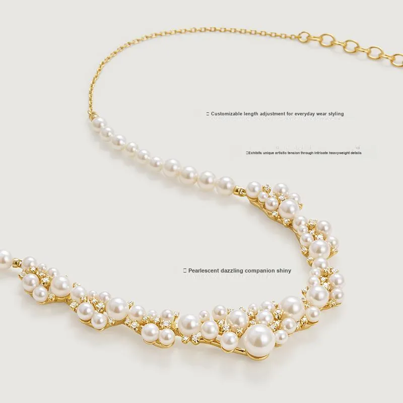 Amber Lollipop Shell Pearl Necklaces Women's-1