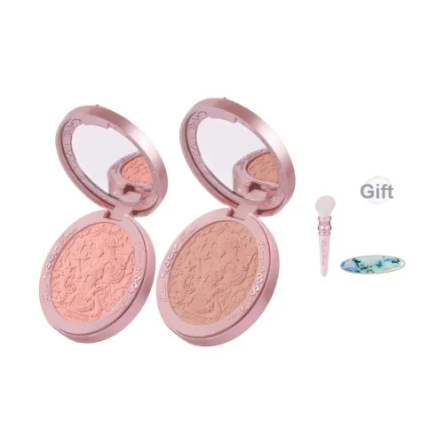 FlowerKnows Midsummer Night Collection Кашемир Тисненый Румяна Натуральный Матовый Нет Makeup Матовый 2 шт