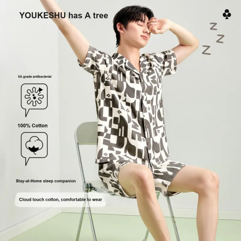 YOUKESHU Pajama Set Men's Shopping Bag-10