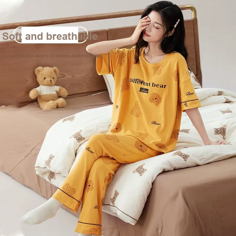 MADALLO Pajama Set Women's Gold-3