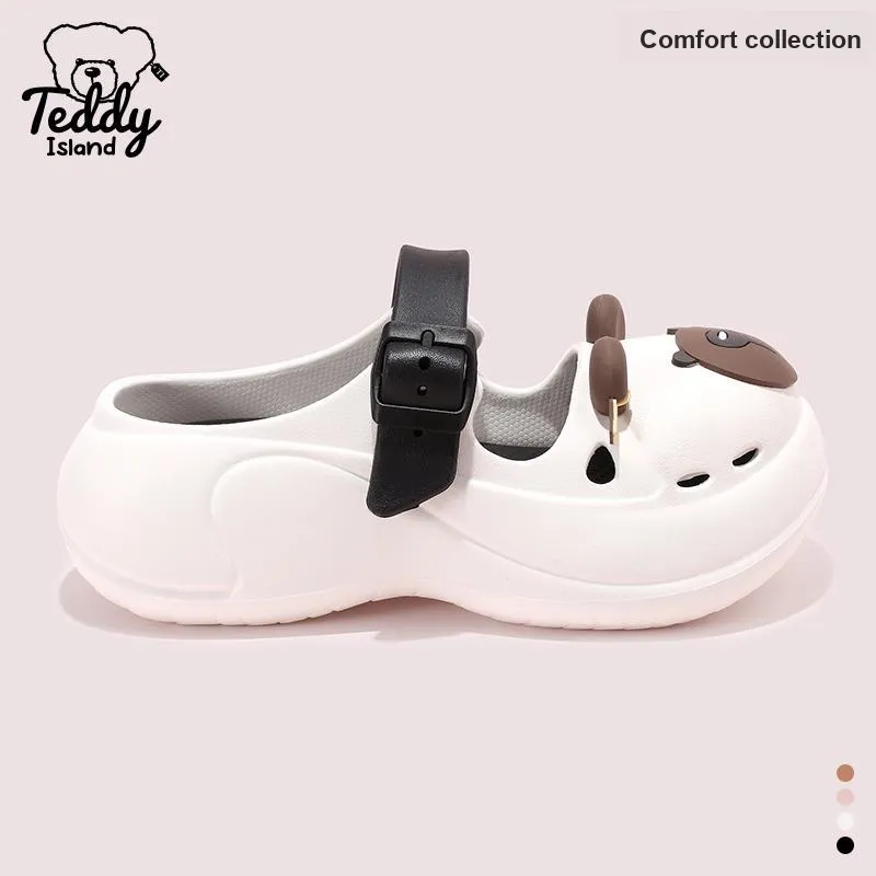 TEDDY ISLAND Beach Cute Clogs Slip Resistant Slippers For Women's-2