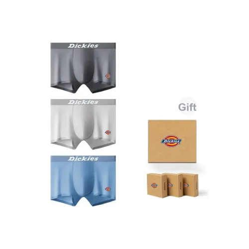 Dickies Свободный крой Бесшовный Высокая эластичность Против прилипания Против пота Мужские трусы упаковка из 3 штук