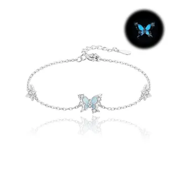 MAGICPOLE 925 Sterling Silver Sparkling Zircon Bracelets Women's Silver