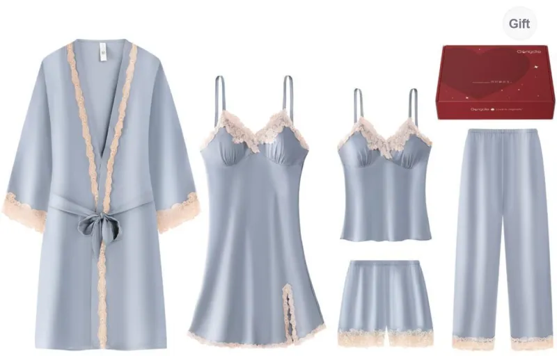 Gongdie Pajama Set Gift Box Set Women's-12