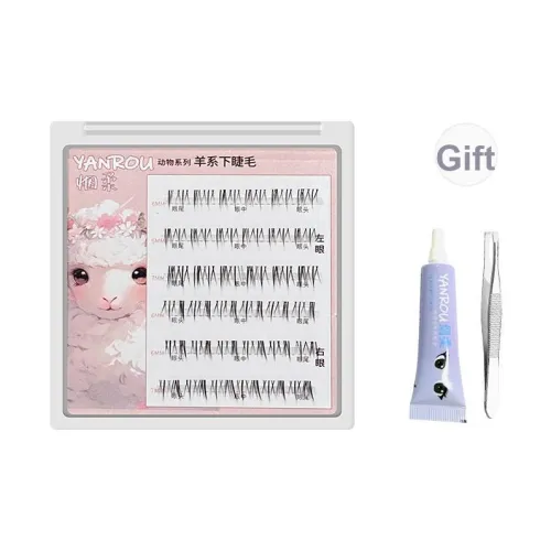 YANROU Овца Стиль Комикс Lower Eyelashes Один Кластер