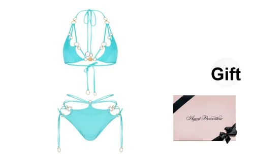 Agent Provocateur DAVINE series Циановый/Золотой Женские Бикини