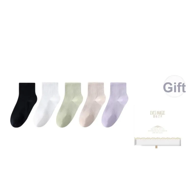 XIA.WA.ZHI.XIU Ankle Socks Women's Box 5 Pack-14