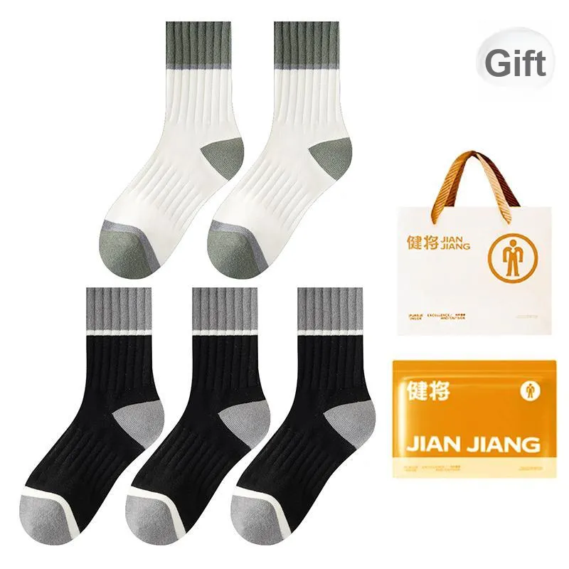 Master Mid Calf Socks Men's Shopping Bag 5 Pack-20
