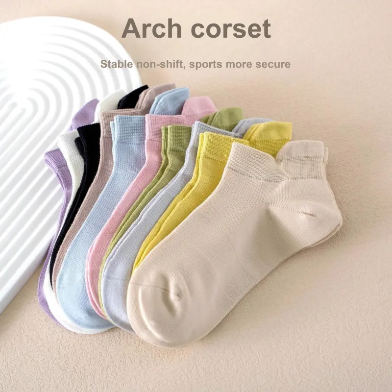 Lan Miao Ankle Socks Women's Shopping Bag 5 Pack-5