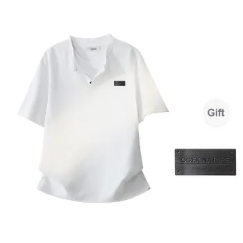 OGEK T Shirt Unisex White Comes With Brooch