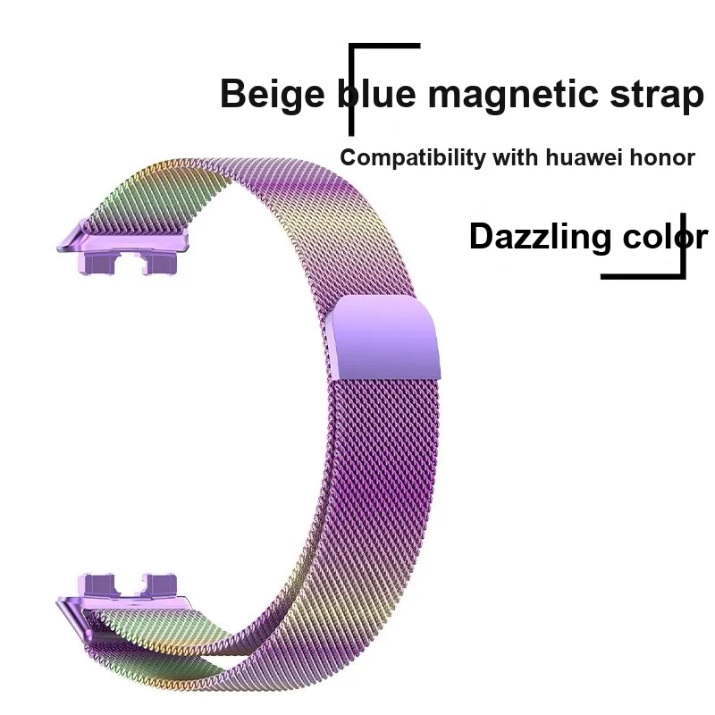 APEPALOG Compatibility With Huawei Band 10/9/8 Huawei Compatibility Watch Band 206MM Metal-5