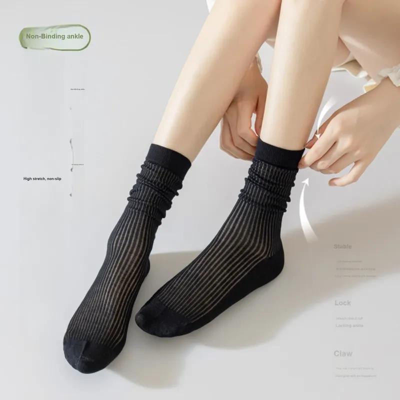 XXLLG Mid Calf Socks Women's 4 Pack-2