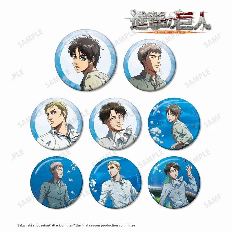 Animate Attack On Titan Aquarium Collection Badge Blind Box Badges-2