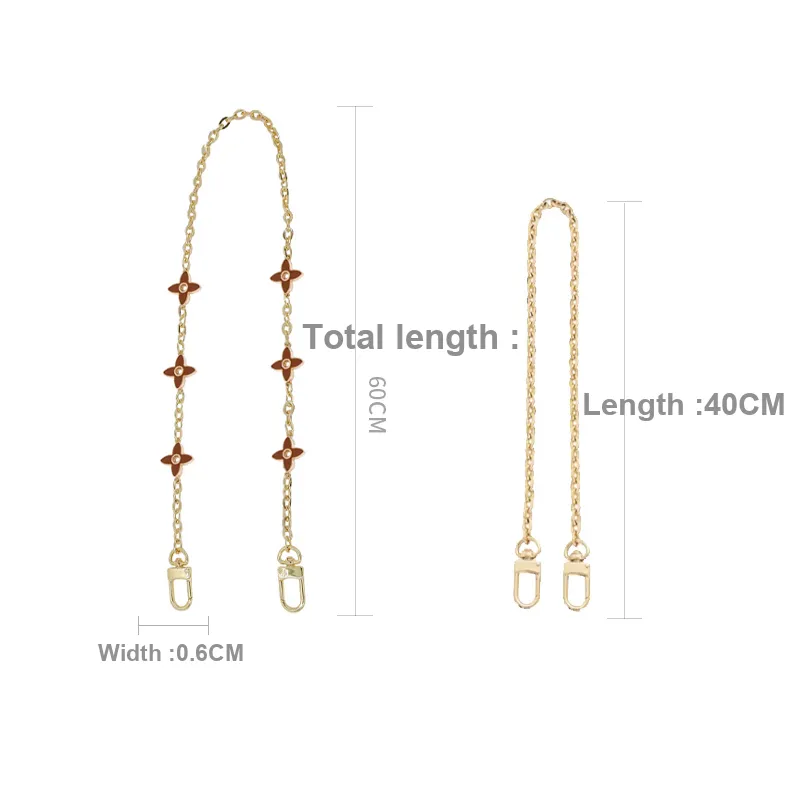 Metal Bag Shoulder Strap Women's Gold-1
