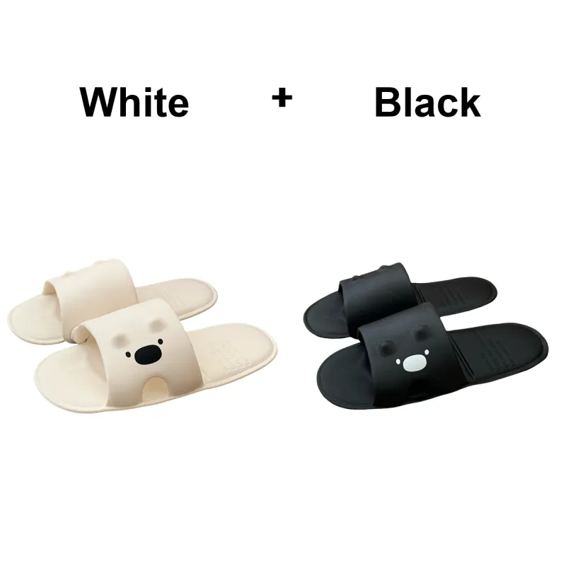 SHIGUDE Home Slippers Unisex, Black-1
