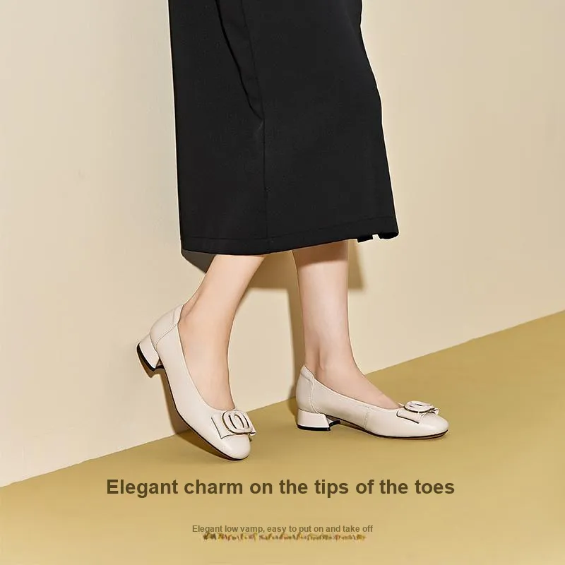 DG Chunky Heel High Heels 3.5cm Women's-3