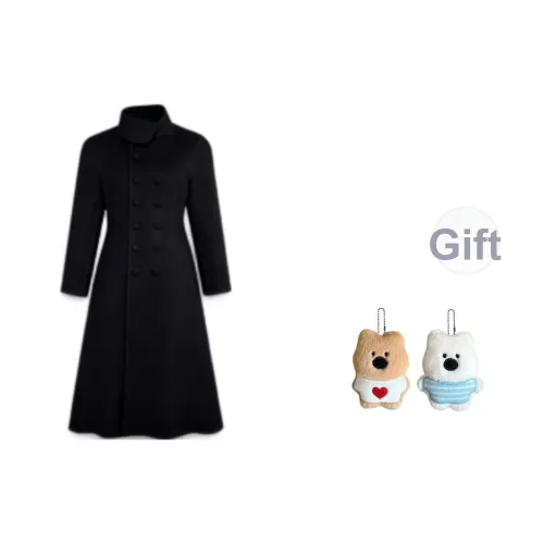 GHPC Черное Длинное Женское Пальто