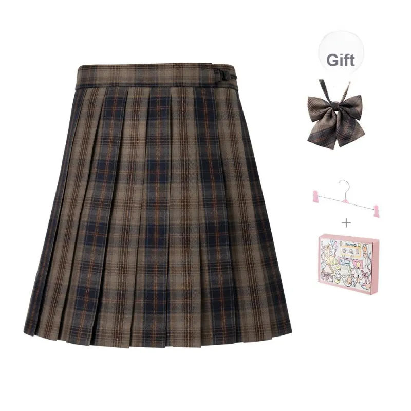 RIMUXINGHE Casual Short Skirts Women's Brown Manor-1