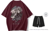 Burgundy T-Shirts with Free Black Shorts