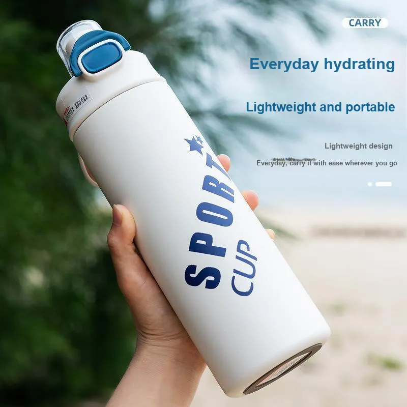Shuosen Outdoor Water Equipment Outdoor Water Bottle 600ML Sports Stainless Steel + PP-1
