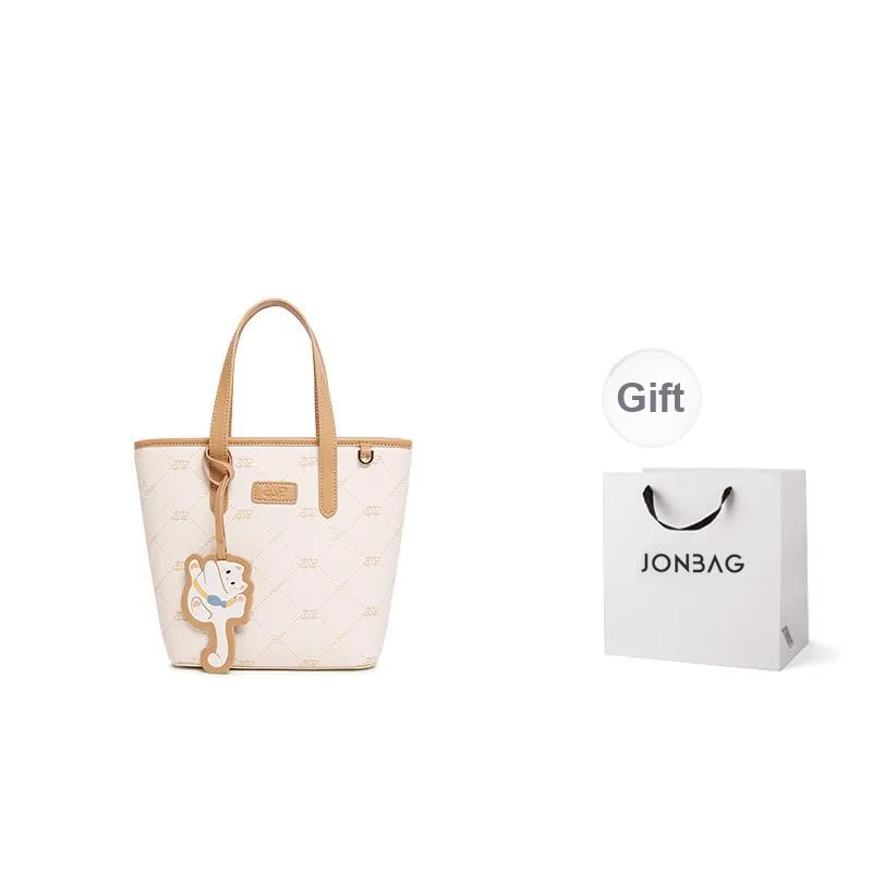JONBAG PVC Shoulder Bag Crossbody Bag Handbags Medium Size Women's Light Gray Blue Cream Coffee-7