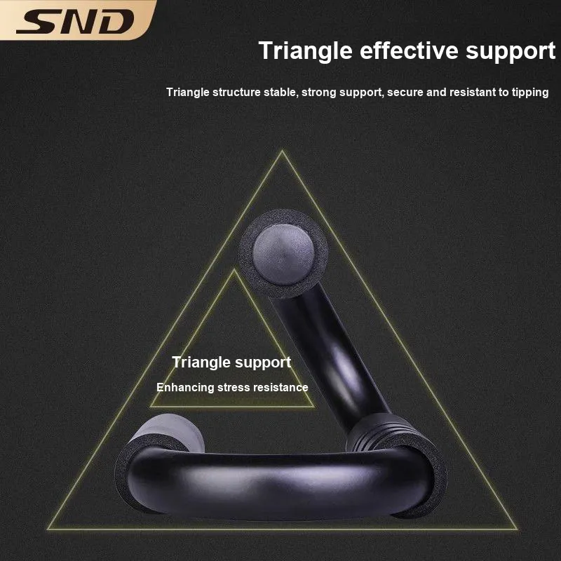 SND Push Up Frames S Shaped Thickened Steel Pipe+Thickened EVA Foam Home Dormitory Exercise Fitness Unisex-3