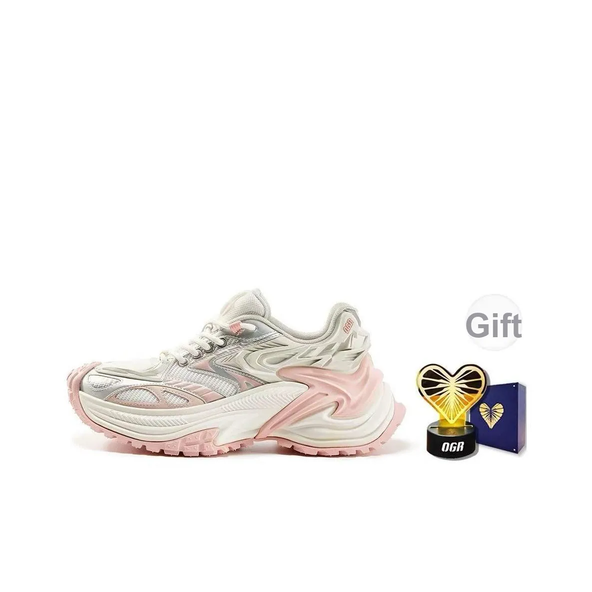 OGR Running Shoes Unisex Low Top Rachel Pink