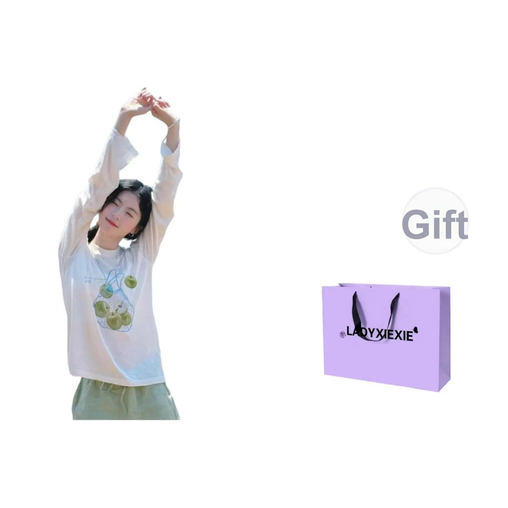 LADYXIEXIE Т-рубашка с оборванным рукавом унисекс