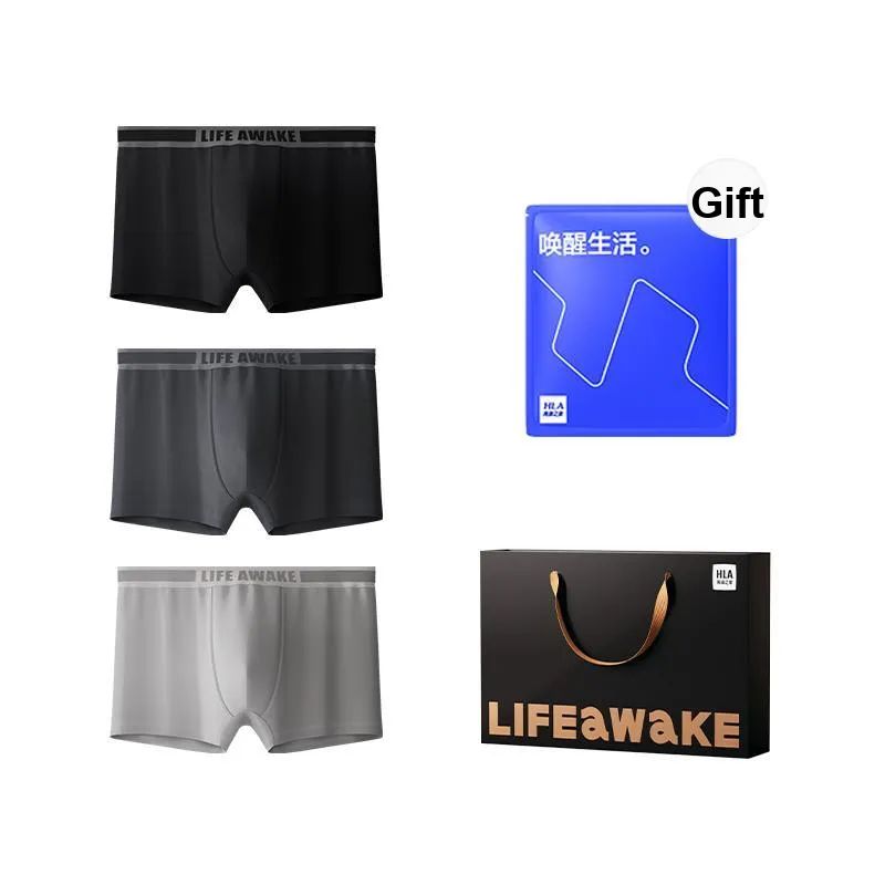 HLA Underpants Men's 3 Pack Gift Box Set-0