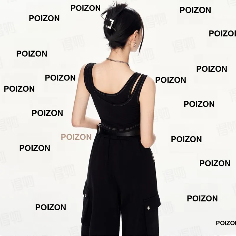 DOKZB Tank Tops Women's Black-4