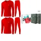 V-Neck 2-Piece Underwear Set (Red+Red) 100% cotton Antibacterial/Prosperity Gift Box Set
