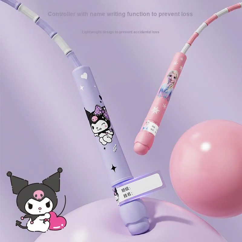 MESUCA Kulomi Casual Entertainment Non Countable Segment Jump Rope Kids Plastic 2.8m Purple-2