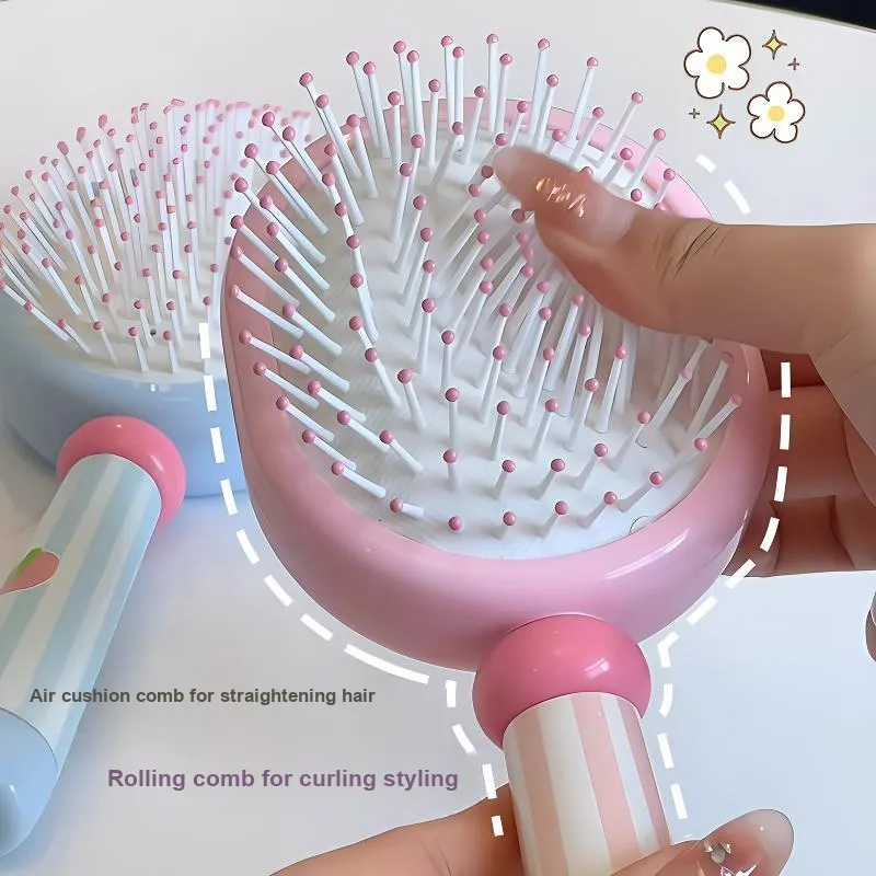 Love Of Wormwood Macaron Color Series Air Cushion Comb Straightening Prosperity Convenient For On The Go Use-3