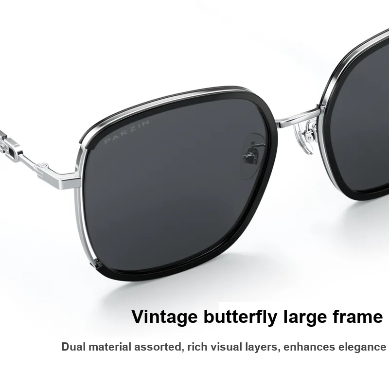 PARZIN Alloy Square Sunglasses Women's-3