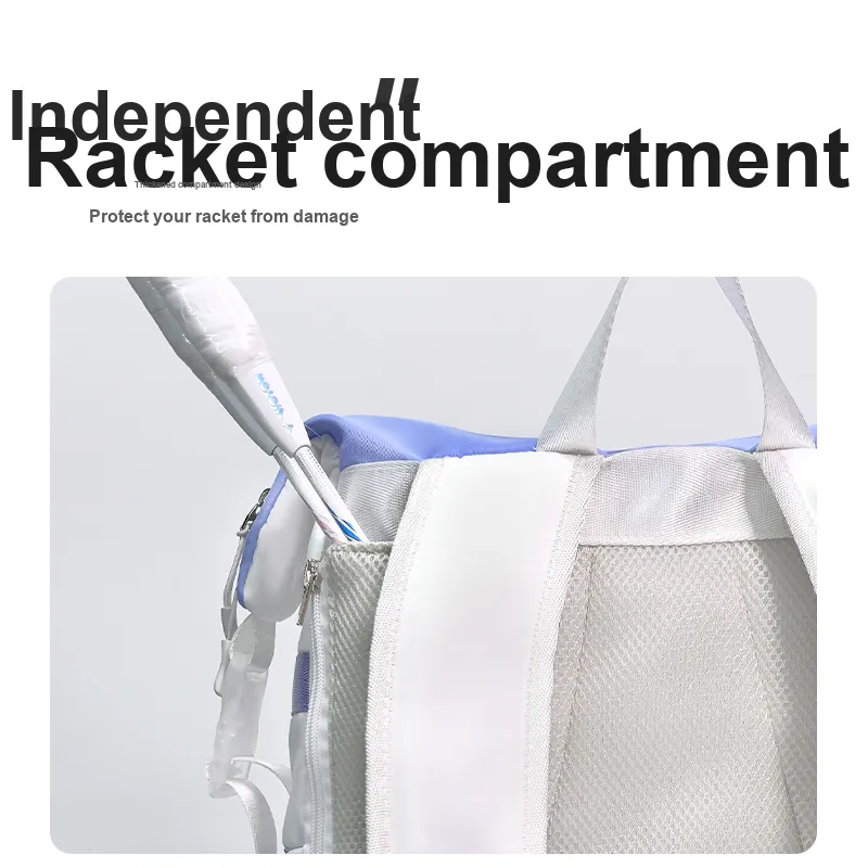 VICTOR Badminton Racket Bags 2 Pcs Sporty Style Backpack Glacier Blue Unisex-3
