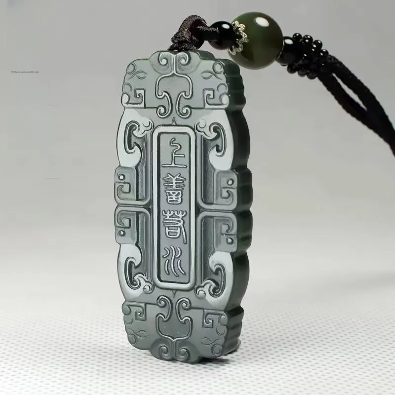 CUIYIN Jade Pendant With Jade Pendant Green Jade Unisex-3