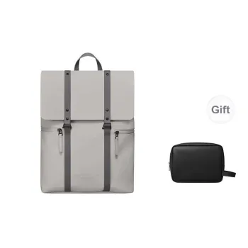 Gaston Luga PU Backpack Tubas Unisex Light Taupe
