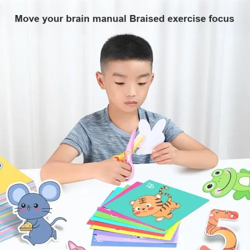 BEITAMAN Бумага Cutting Ручной Entry Уровень Ножницы Развивающие игрушки