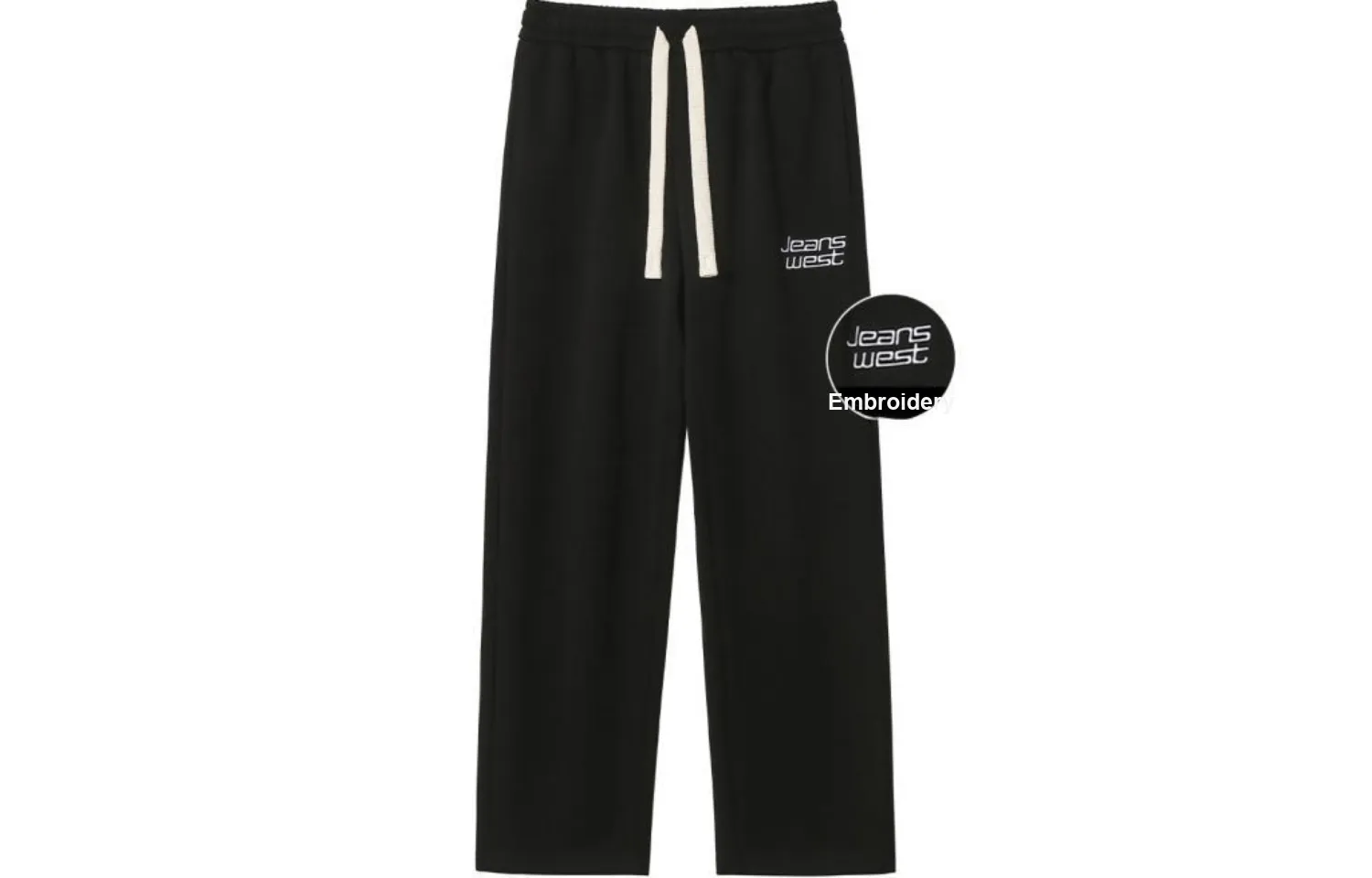 Jean West Casual Pants Unisex Black