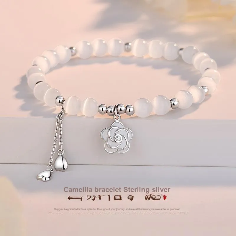 Regalrose Glass Cat Eye Bracelets Women's-1